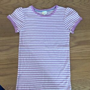 Like new girls Boden lilac striped t-shirt